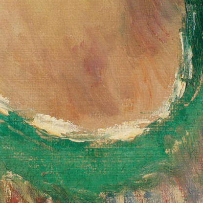 Ragazza Con Turbante Verde William James Glackens wjg18 quadro stampato su tela