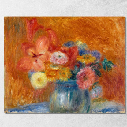 Ciotola Verde Di Fiori William James Glackens wjg23 quadro stampato su tela