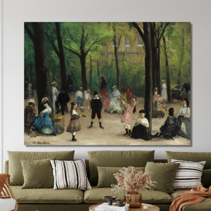 Giardini Del Lussemburgo William James Glackens wjg27 quadro stampato su tela