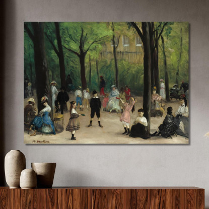 Giardini Del Lussemburgo William James Glackens wjg27 quadro stampato su tela