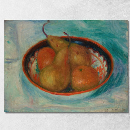 Pere E Arance In Una Ciotola William James Glackens wjg33 quadro stampato su tela