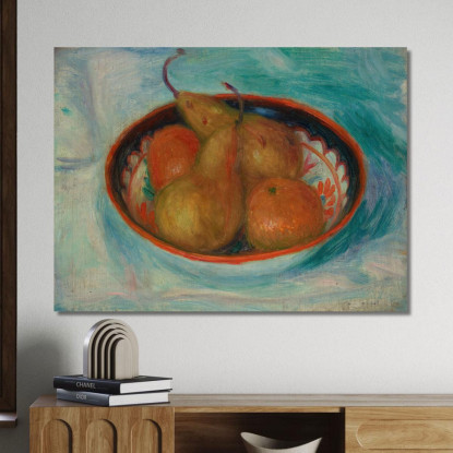 Pere E Arance In Una Ciotola William James Glackens wjg33 quadro stampato su tela