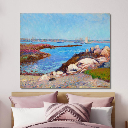 Porto Di Portsmouth New Hampshire William James Glackens wjg35 quadro stampato su tela