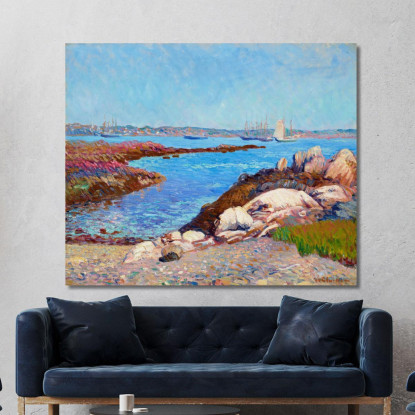 Porto Di Portsmouth New Hampshire William James Glackens wjg35 quadro stampato su tela