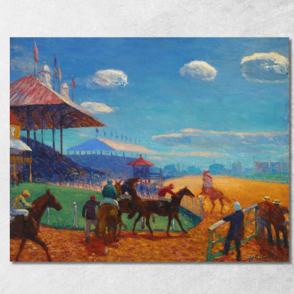 Ippodromo William James Glackens wjg36 quadro stampato su tela