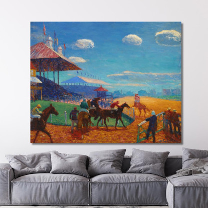 Ippodromo William James Glackens wjg36 quadro stampato su tela