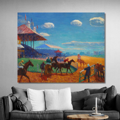 Ippodromo William James Glackens wjg36 quadro stampato su tela