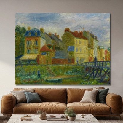 Samois-Sur-Seine William James Glackens wjg40 quadro stampato su tela