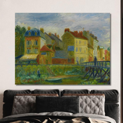 Samois-Sur-Seine William James Glackens wjg40 quadro stampato su tela