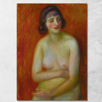 Nudo Seduto William James Glackens wjg42 quadro stampato su tela