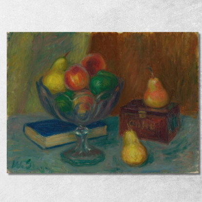 Natura Morta Con Scatola Giapponese William James Glackens wjg46 quadro stampato su tela