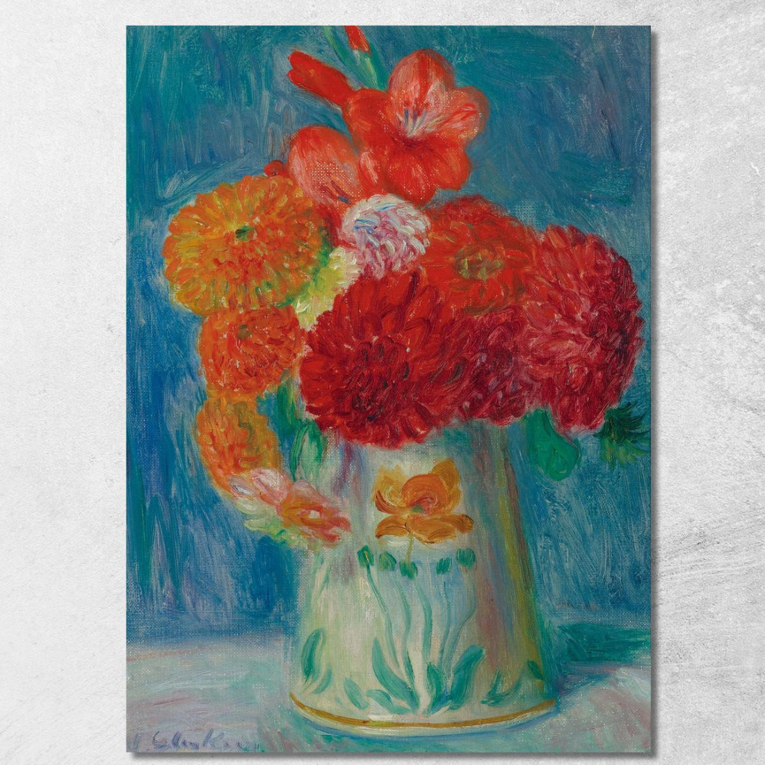 Natura Morta Con Gigli William James Glackens wjg47 quadro stampato su tela