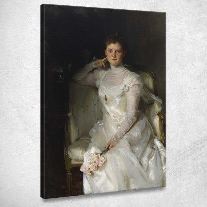 La Signora Joshua Montgomery Sears Sarah Choate Sears John Singer Sargent jss197 quadro stampato su tela