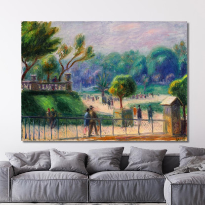 La Balaustra Dei Giardini Del Lussemburgo William James Glackens wjg53 quadro stampato su tela