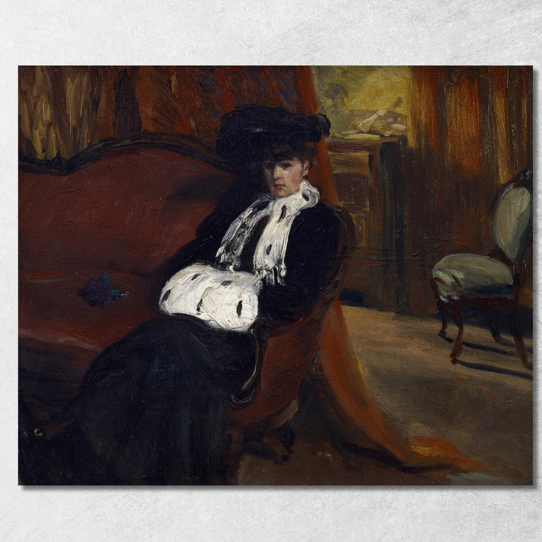 Il Manicotto Di Ermellino William James Glackens wjg57 quadro stampato su tela