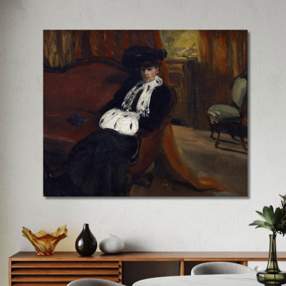 Il Manicotto Di Ermellino William James Glackens wjg57 quadro stampato su tela