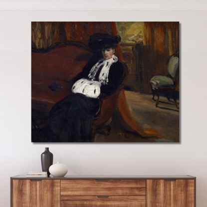 Il Manicotto Di Ermellino William James Glackens wjg57 quadro stampato su tela