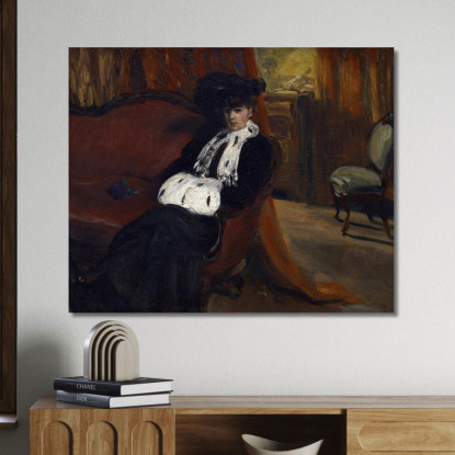 Il Manicotto Di Ermellino William James Glackens wjg57 quadro stampato su tela