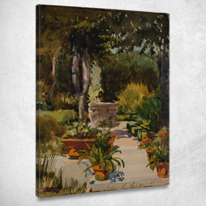 Il Giardino Della Signora Thayer Massachusetts John Singer Sargent jss198 quadro stampato su tela