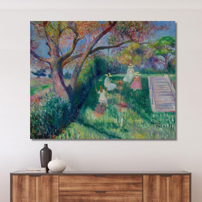 L'Altalena William James Glackens wjg61 quadro stampato su tela