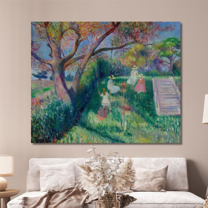 L'Altalena William James Glackens wjg61 quadro stampato su tela