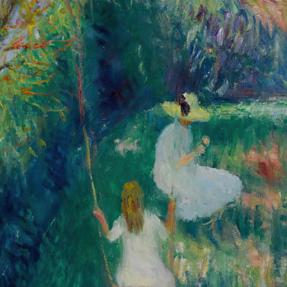 L'Altalena William James Glackens wjg61 quadro stampato su tela