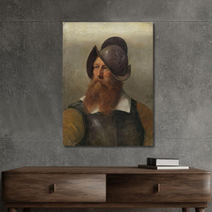 Studio Di Figura Per "Cristiano Iv Fonda Christiania" Adolph Tidemand atd23 quadro stampato su tela