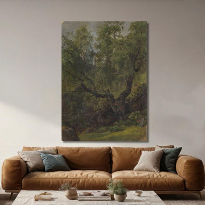 Studio Di Foresta Da Numedal Adolph Tidemand atd24 quadro stampato su tela