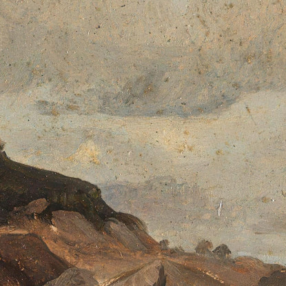 Studio Di Paesaggio Adolph Tidemand atd40 quadro stampato su tela