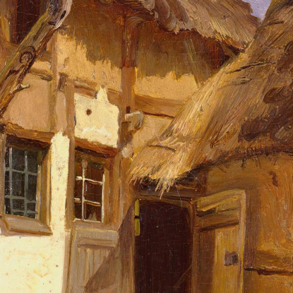 Vecchia Fattoria Tedesca Adolph Tidemand atd46 quadro stampato su tela