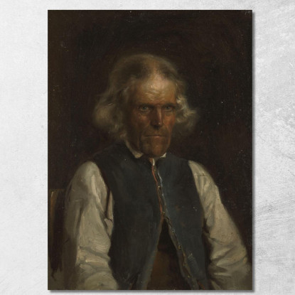 Ritratto Di Un Contadino Di Voss Adolph Tidemand atd51 quadro stampato su tela