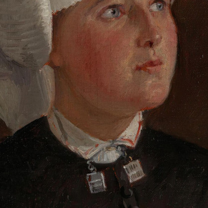 Ritratto Di Elseberg Herrestvedt Adolph Tidemand atd55 quadro stampato su tela