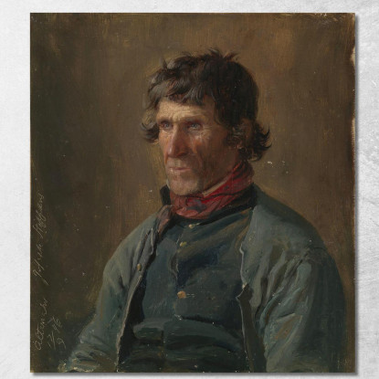 Ritratto Di Joseph Steffens Di Altenahr Adolph Tidemand atd61 quadro stampato su tela