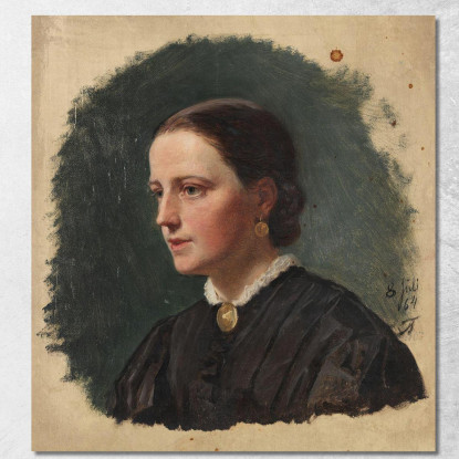 Ritratto Della Signora Duus Adolph Tidemand atd62 quadro stampato su tela