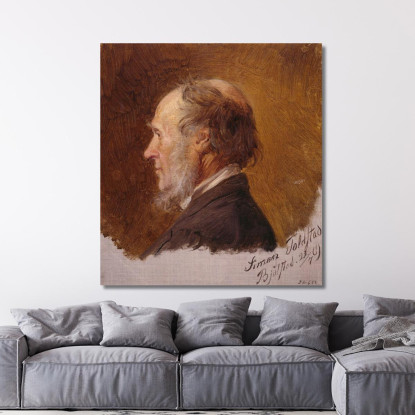 Ritratto Di Simon Toldstad. Studio Adolph Tidemand atd64 quadro stampato su tela