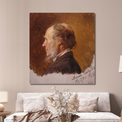 Ritratto Di Simon Toldstad. Studio Adolph Tidemand atd64 quadro stampato su tela