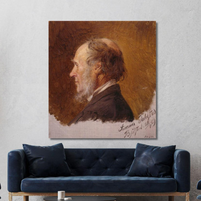 Ritratto Di Simon Toldstad. Studio Adolph Tidemand atd64 quadro stampato su tela