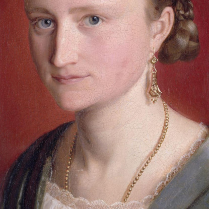 Ritratto Di Claudine Jaeger Adolph Tidemand atd69 quadro stampato su tela