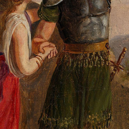 Schizzo Per La Partenza Di Fridtjof Adolph Tidemand atd73 quadro stampato su tela