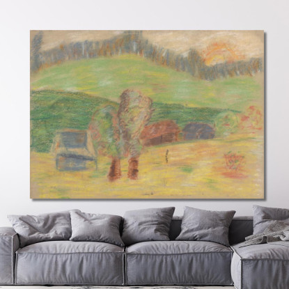 Fienile Arnold Peter Weisz-Kubínčan apw20 quadro stampato su tela