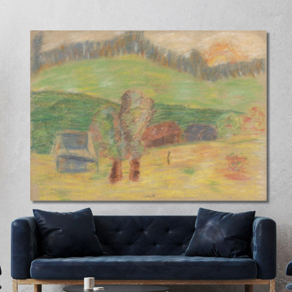 Fienile Arnold Peter Weisz-Kubínčan apw20 quadro stampato su tela