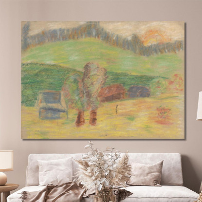 Fienile Arnold Peter Weisz-Kubínčan apw20 quadro stampato su tela