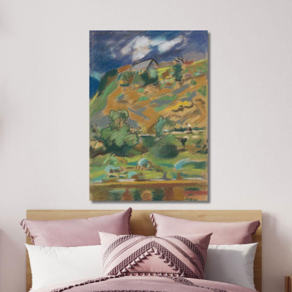 Paesaggio 2 Arnold Peter Weisz-Kubínčan apw37 quadro stampato su tela