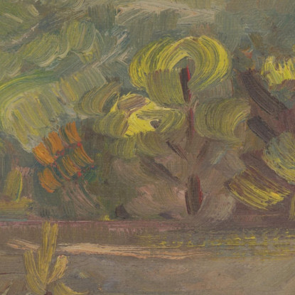 Paesaggio Con Fiume Arnold Peter Weisz-Kubínčan apw38 quadro stampato su tela