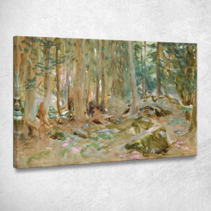Purtud Dei Boschi Di Pino John Singer Sargent jss216 quadro stampato su tela