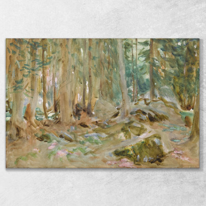 Purtud Dei Boschi Di Pino John Singer Sargent jss216 quadro stampato su tela