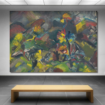 Paesaggio Montano Arnold Peter Weisz-Kubínčan apw51 quadro stampato su tela