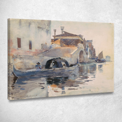 Ponte Panada Fondamenta Nuove Venice John Singer Sargent jss219 quadro stampato su tela
