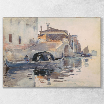 Ponte Panada Fondamenta Nuove Venice John Singer Sargent jss219 quadro stampato su tela