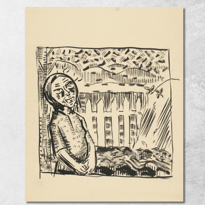 Starena Arnold Peter Weisz-Kubínčan apw77 quadro stampato su tela